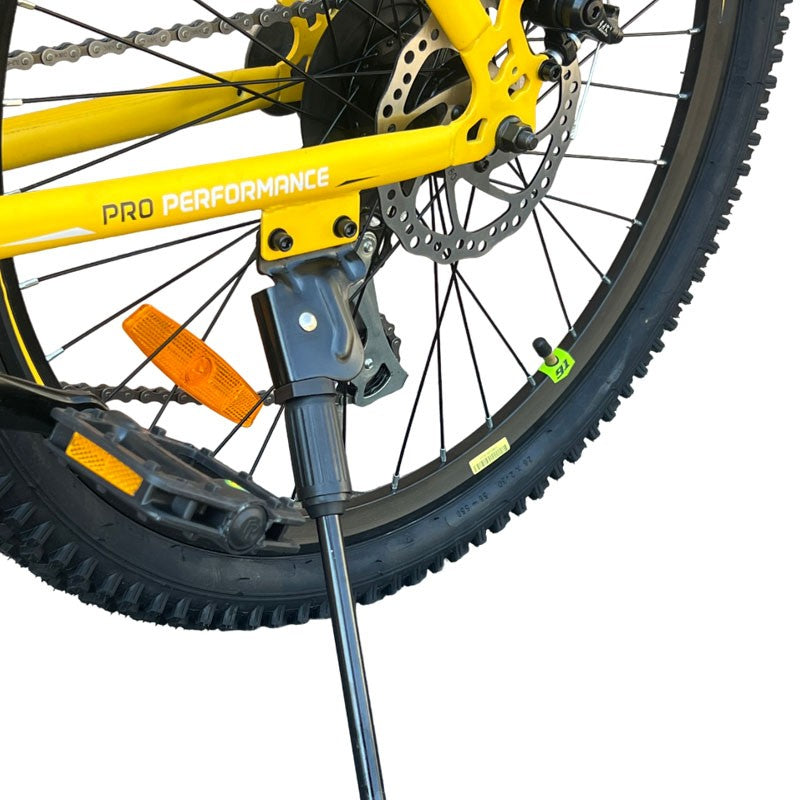 Bicicleta Ninety ONE Viper, 26 inch, frane pe disc, schimbator Shimano, 21 de viteze, suspensie fata, cadru otel, galbena
