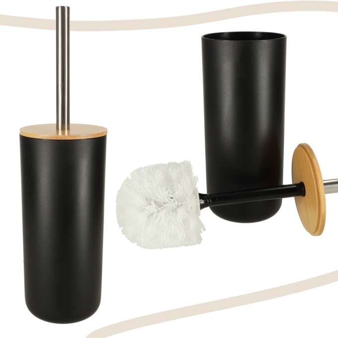 Set Elegant pentru baie format din 6 piese, ABS + lemn
