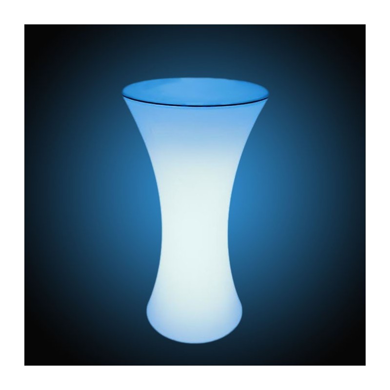 Masa cocktail iluminata LED RGB, 16 culori interschimbabile, control telecomanda, 112x58 cm