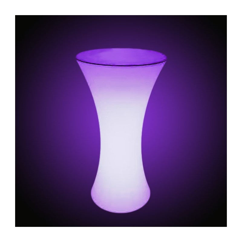 Masa cocktail iluminata LED RGB, 16 culori interschimbabile, control telecomanda, 112x58 cm