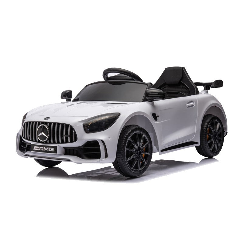 Masinuta electrica pentru copii, Mercedes AMG, 2x25W, card USB/TF, control volum, telecomanda, alb