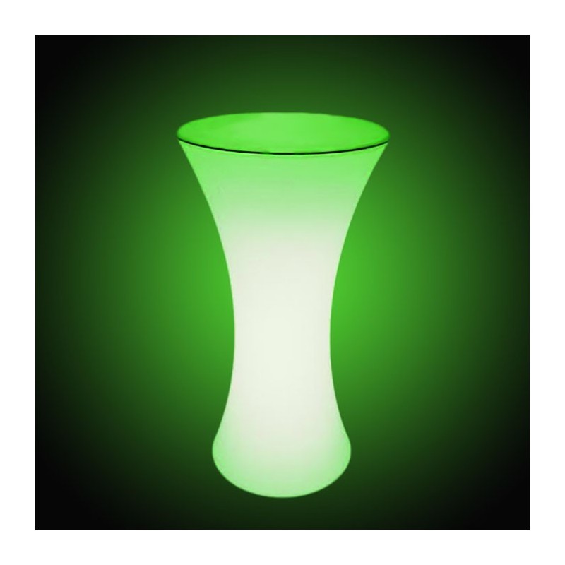 Masa cocktail iluminata LED RGB, 16 culori interschimbabile, control telecomanda, 112x58 cm
