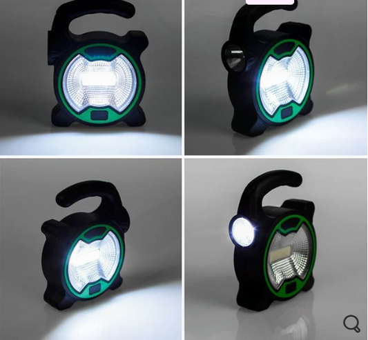 1+1 GRATIS Lanterna LED COB , Portabilă, Verde – Iluminare Puternică pentru Aventurile Tale!