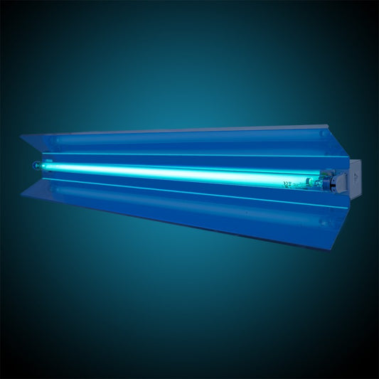 Lampa bactericida orientabila UVC 30W, cu reflector, rotire 140 grade, tub quartz, fixare perete