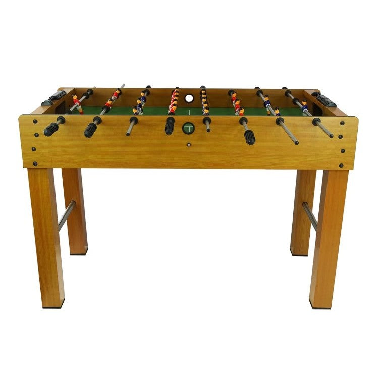 Masa de Fotbal cu Teren si 21 Jucatori Smart, 8 Manere, cu Tablou pentru Scor, din Metal, Lemn si ABS, 120 x 61.5 x 81 cm, cu Picioare, pentru copii/adulti