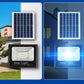Proiector LED SMD 500W cu incarcare solara Smart, panou solar, cu telecomanda, suport prindere, material ABS, 18AH, 400 LED-uri, temperatura culoare 6500k, 32x26x9 cm, negru