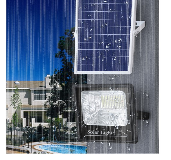 Proiector LED SMD 500W cu incarcare solara Smart, panou solar, cu telecomanda, suport prindere, material ABS, 18AH, 400 LED-uri, temperatura culoare 6500k, 32x26x9 cm, negru