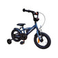 Bicicleta copii, cadru otel, roti 12 inch, reglare inaltime, frana V-brake, stop si far, roti ajutatoare