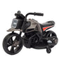 Motocicleta Electrica cu 2 Roti Mari si 2 Roti Ajutatoare, Smart, Acumulator Incarcare, Anti-Rasturnare, Lumini, Muzica, Motor:380, Baterie 6V4.5, 41.5x70x34 cm, 4.5 Kg, 3 Ani+, Gri Negru