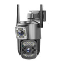 Camera de supraveghere wifi, 8 mpx, 4K, lentile duble, ip66, 10x zoom. ptz, night vision, neagra