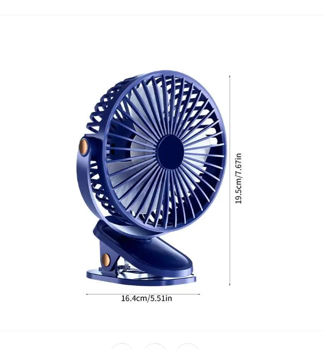 Ventilator electric USB, portabil, cu clips, reincarcabil, pentru birou si dormitor