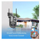 Camera de supraveghere wifi, 8 mpx, 4K, lentile duble, ip66, 10x zoom. ptz, night vision, neagra