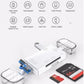 Cititor de Carduri de memorie SD, MicroSD/TF cu USB, USB Type-C 3.1, Micro USB