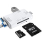 Cititor de Carduri de memorie SD, MicroSD/TF cu USB, USB Type-C 3.1, Micro USB