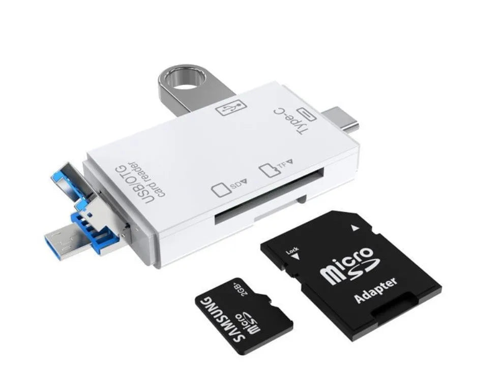 Cititor de Carduri de memorie SD, MicroSD/TF cu USB, USB Type-C 3.1, Micro USB
