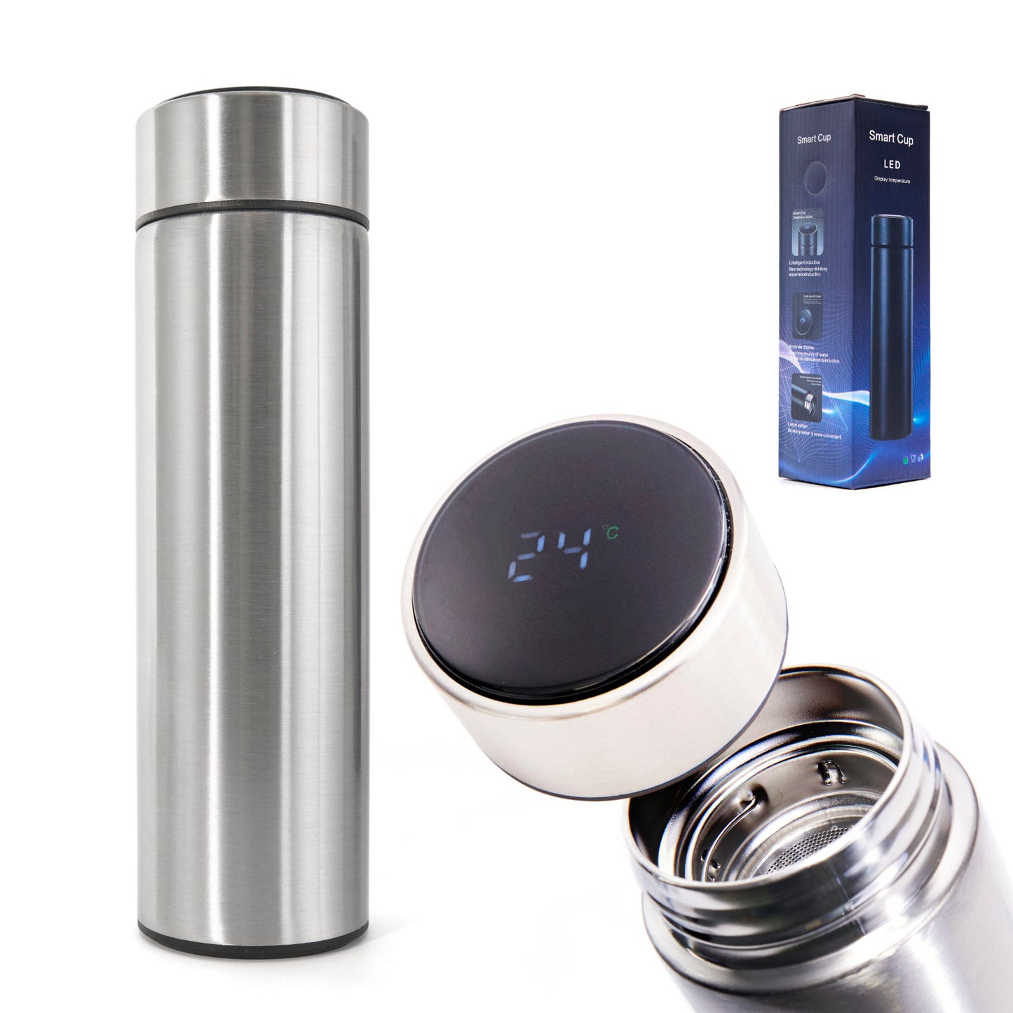 Recipient Termos SMART CUP LED, 500ml, cu afisaj temperatura