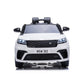 Masinuta electrica 2x25W, Range Rover Velar, 2 locuri, centura, USB, MP3, roti spuma EVA, alb