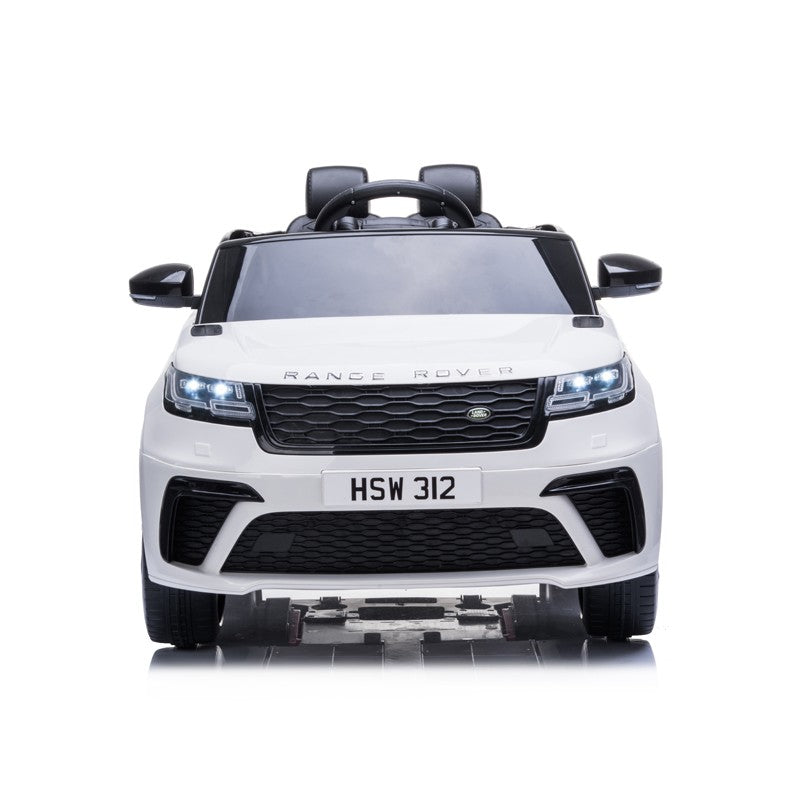 Masinuta electrica 2x25W, Range Rover Velar, 2 locuri, centura, USB, MP3, roti spuma EVA, alb