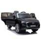 Masinuta electrica Audi Q8, USB, MP3, lumini LED, suspensii spate, roti spuma EVA, 2 moduri de control, negru
