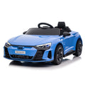 Masinuta electrica pentru copii Audi RS E-tron GT, card USB/TF, MP3, 35W, 3-5 km/h, 12V, 103x58x41 cm, albastru