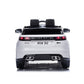 Masinuta electrica 2x25W, Range Rover Velar, 2 locuri, centura, USB, MP3, roti spuma EVA, alb