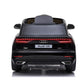 Masinuta electrica Audi Q8, USB, MP3, lumini LED, suspensii spate, roti spuma EVA, 2 moduri de control, negru