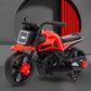 Motocicleta Electrica cu 2 Roti Mari si 2 Roti Ajutatoare, Smart, Acumulator Incarcare, Anti-Rasturnare, Lumini, Muzica, Motor:380, Baterie 6V4.5, 41.5x70x34 cm, 4.5 Kg, 3 Ani+, Rosu Negru