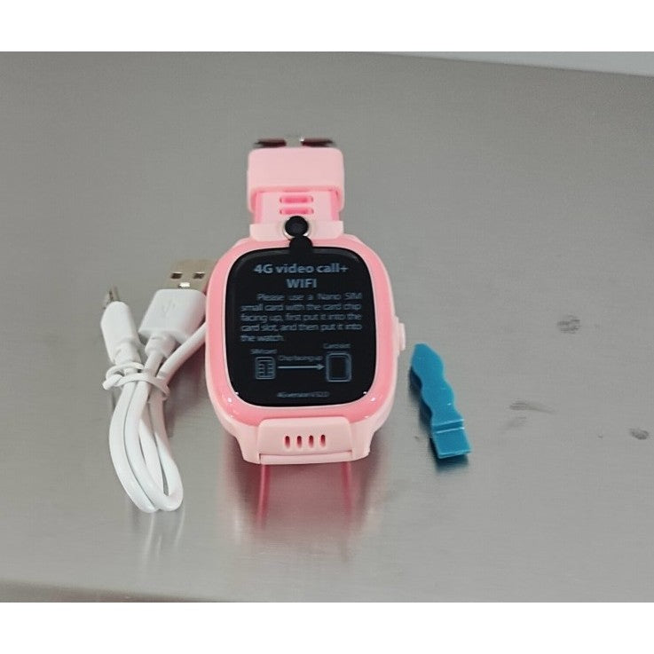 Ceas Smartwatch Smart, Pentru Copii, Model Y36, cu Functie Telefon, 4G, Localizare LBS, Istoric Traseu, Monitorizare Spion, Apel Video, Rezistent la Apa, Roz