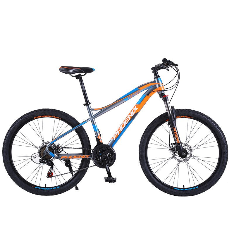 Bicicleta Mountain Bike 26", cadru otel, 21 viteze, schimbator Shimano, suspensii pe furca, frana disc, PHOENIX