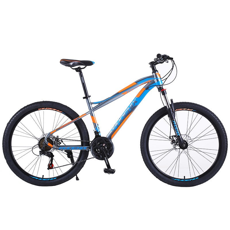 Bicicleta Mountain Bike 26", cadru otel, 21 viteze, schimbator Shimano, suspensii pe furca, frana disc, PHOENIX