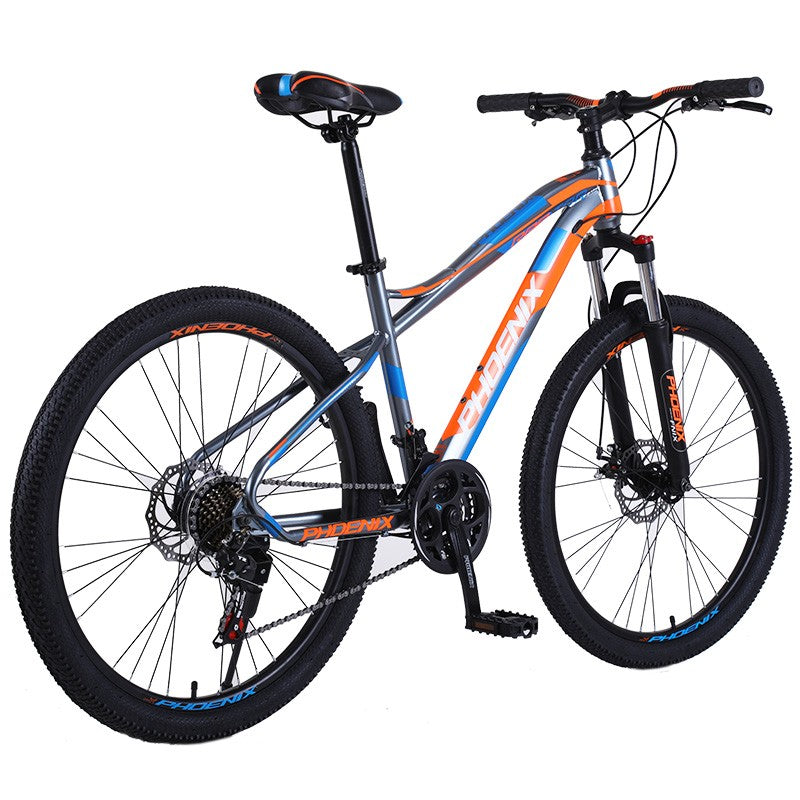 Bicicleta Mountain Bike 26", cadru otel, 21 viteze, schimbator Shimano, suspensii pe furca, frana disc, PHOENIX
