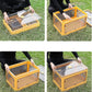 Cutie de depozitare pliabila, Smart, Cu capac, 40 L, Plastic, 47x35x24.5 cm, Portocaliu
