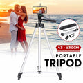 Trepied fotografic din aluminiu, compact, cu suport mobil 3D + Telecomanda Bluetooth