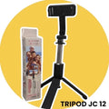 1+1 GRATIS Tripod JC 12 cu Telecomandă – Stabilitate și Control pentru Poze Perfecte