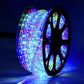 Instalatie Craciun, 100 m, 2400 Led-uri, Furtun Luminos, Multicolor, Transformator, 8 jocuri de lumini, Sectionabila, 220 V, Smart