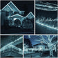 Instalatie Craciun, 100 m, 2400 Led-uri, Furtun Luminos, Alb rece, Transformator, 8 jocuri de lumini, Sectionabila, 220 V, Smart