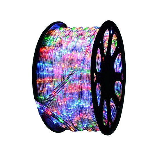 Instalatie Craciun, 50 m, 1200 Led-uri, Furtun Luminos, Multicolor, Transformator, Sectionabila, 220 V, Smart