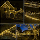 Instalatie Craciun, 50 m, 1200 Led-uri, Furtun Luminos, Alb cald, Transformator, Sectionabila, 220 V, Smart