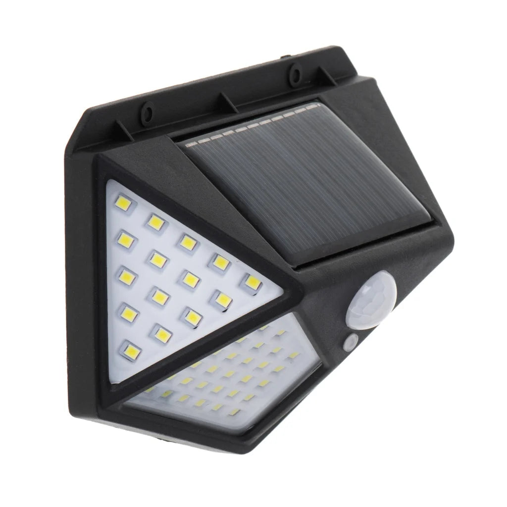 2+1 GRATIS Lampă cu Senzor de Mișcare pentru Exterior Iluminare Automată - Lampa Solară cu 100 LED-uri