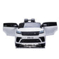 Masinuta electrica 2x25W, Range Rover Velar, 2 locuri, centura, USB, MP3, roti spuma EVA, alb