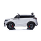 Masinuta electrica 2x25W, Range Rover Velar, 2 locuri, centura, USB, MP3, roti spuma EVA, alb