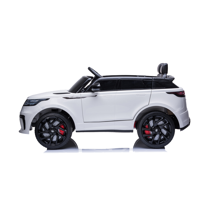 Masinuta electrica 2x25W, Range Rover Velar, 2 locuri, centura, USB, MP3, roti spuma EVA, alb