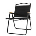 Scaun camping, Aluminiu, Pliabila, Smart, 52 x 53 x 80 cm, Negru