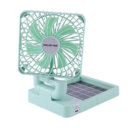 Ventilator auto +panou solar, portabil, reincarcabil, pliabil, foarte puternic, 3 niveluri de putere
